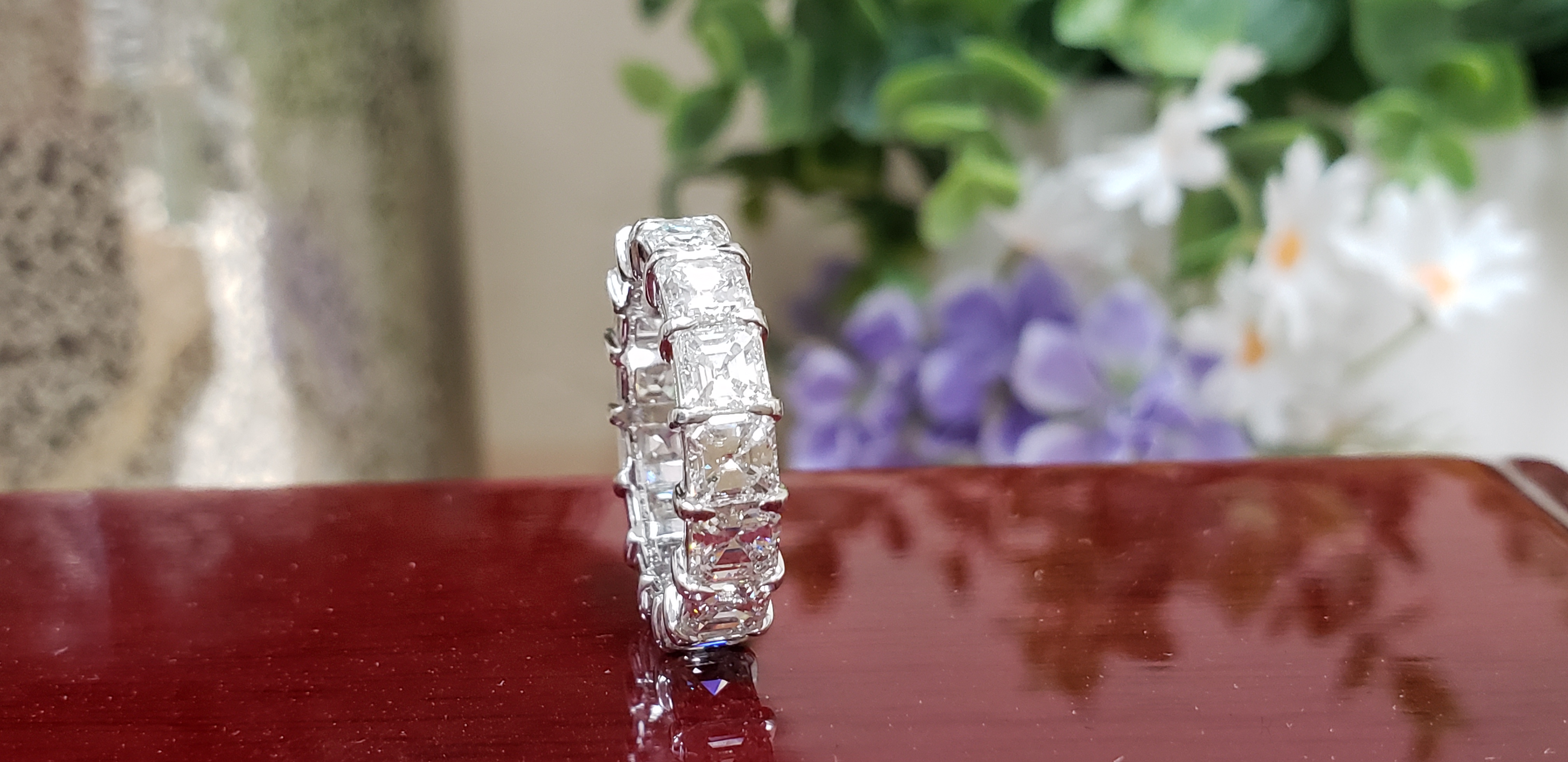 Asscher Cut Diamond Eternity Band